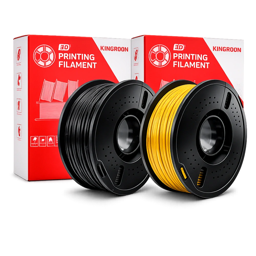 Kingroon PETG filament sada Black/Yellow | 1,75 mm | 2 kg