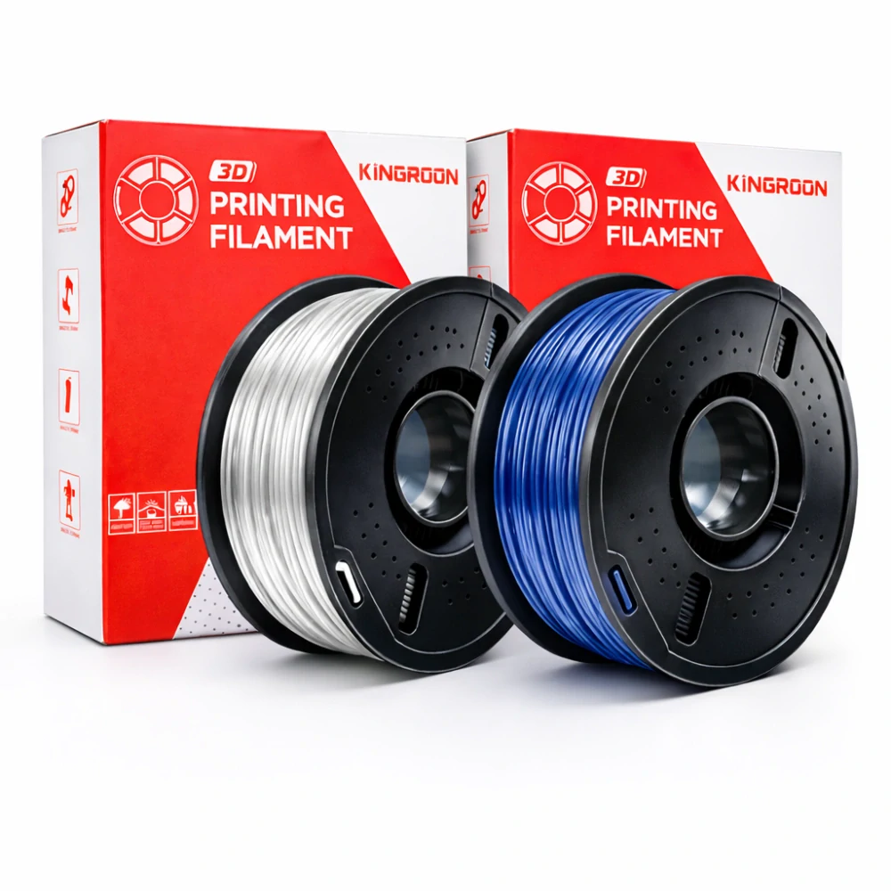 Kingroon PETG filament sada Transparent/Transparent blue | 1,75 mm | 2 kg