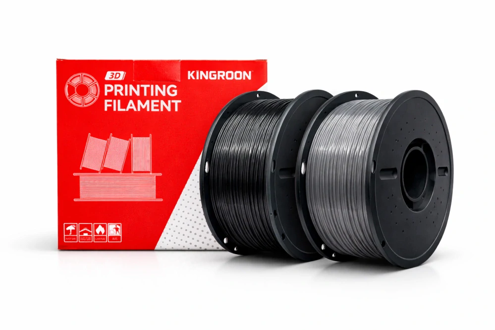Kingroon PLA filament Black/Gray | 1,75 mm | 2 kg