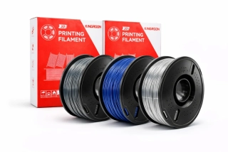 Kingroon PETG filament sada Gray/Blue/Metal silver | 1,75 mm | 3 kg
