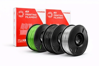 Kingroon PETG filament sada Green/Gray/Silver | 1,75 mm | 3 kg
