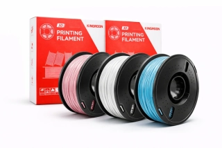 Kingroon PETG filament sada Pink/White/Sky blue | 1,75 mm | 3 kg