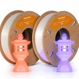 PLA sada luminous Orange/Purple 2 Kg